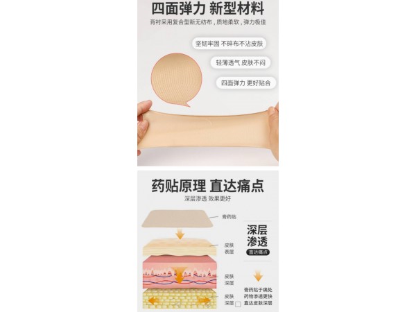 消炎鎮(zhèn)痛膏，四面彈力