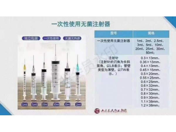 一次性使用無(wú)菌注射器