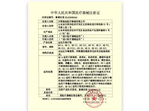 舒筋活血遠(yuǎn)紅外貼
