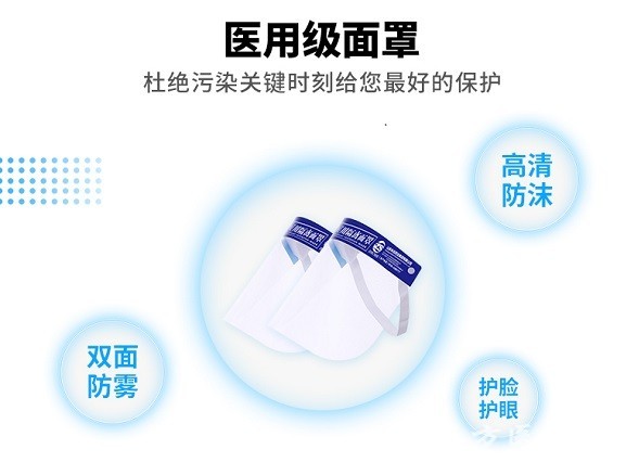 醫(yī)用防護面罩生產(chǎn)廠家，醫(yī)用防護面罩，一次性醫(yī)用防護面罩